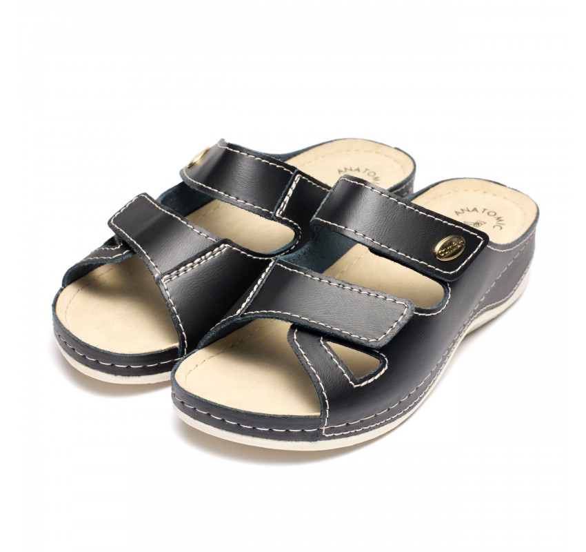 Papuci piele Tellus 25-03