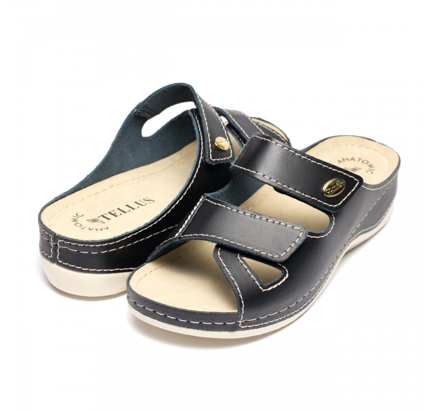 Papuci piele Tellus 25-03