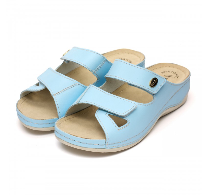 Papuci piele Tellus 25-03