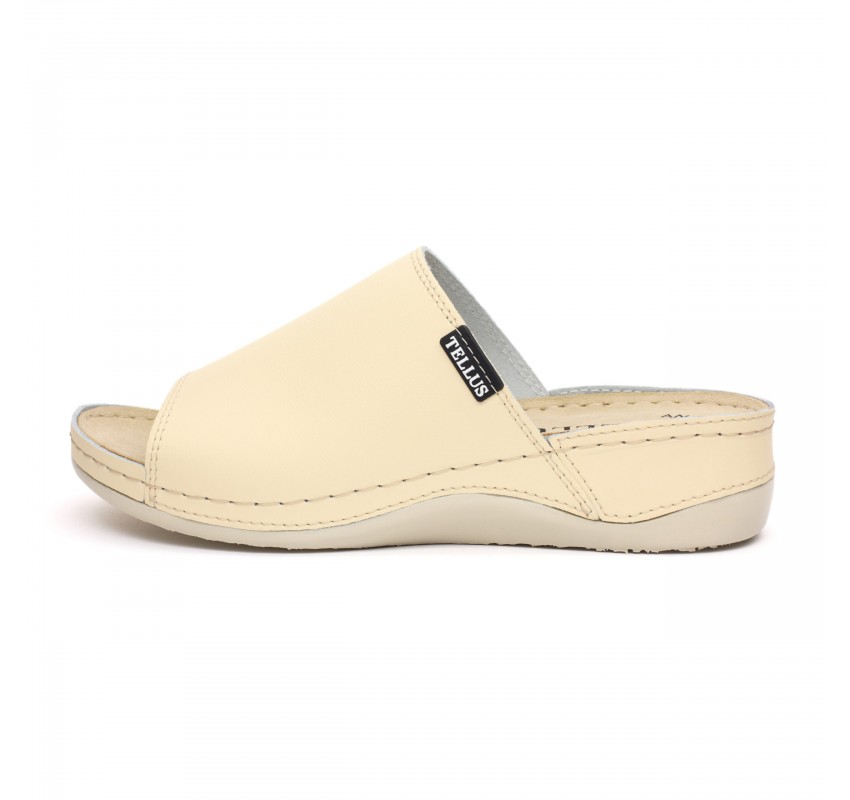 Papuci piele Tellus 25-51 Nisipiu - 37