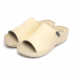 Papuci piele Tellus 25-51 Nisipiu - 37