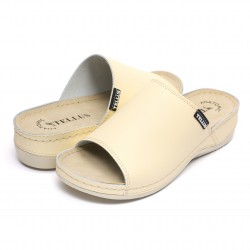 Papuci piele Tellus 25-51 Nisipiu - 37