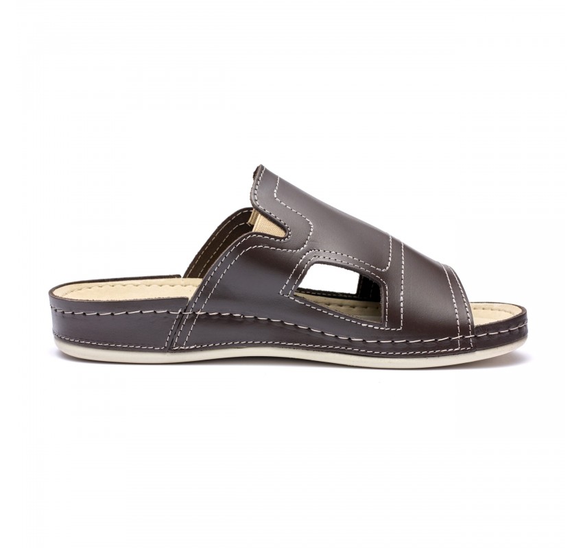 Papuci piele barbati Tellus 30-01