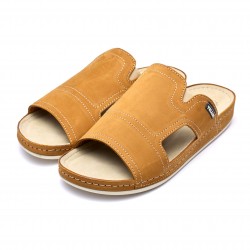 Papuci piele barbati Tellus 30-01