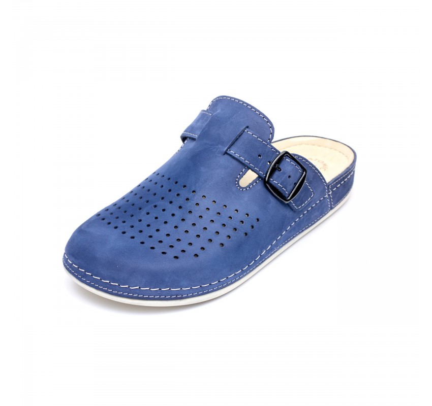 Saboti piele intoarsa  pentru barbati “Tellus” 30-09