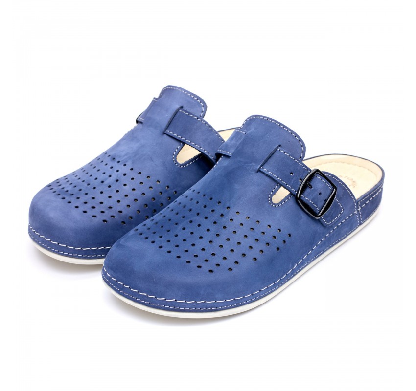 Saboti piele intoarsa  pentru barbati “Tellus” 30-09