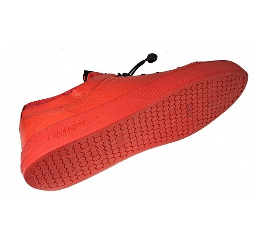 Sneakers barbati din piele naturala - Model 321 Rosu