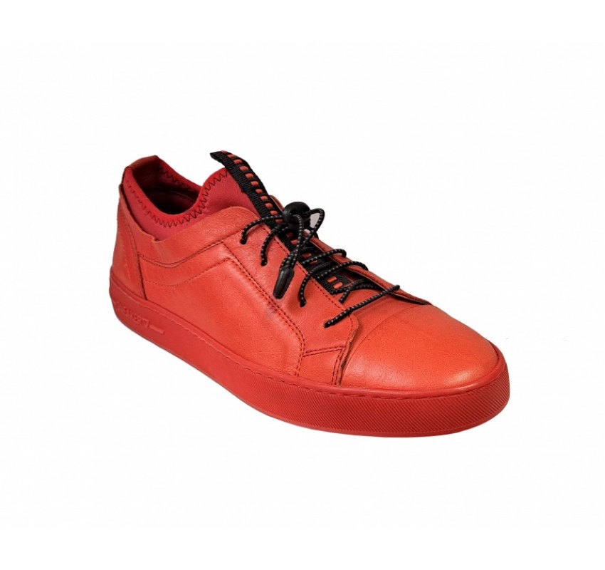 SNEAKERS BARBATI SPORT, PIELE NATURALA, CIUCALETI SHOES, 321ROSU