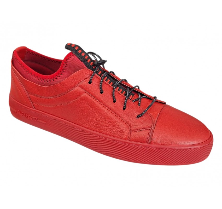 Pantofi barbati rosii sport casual din piele naturala SCV 321ROSU