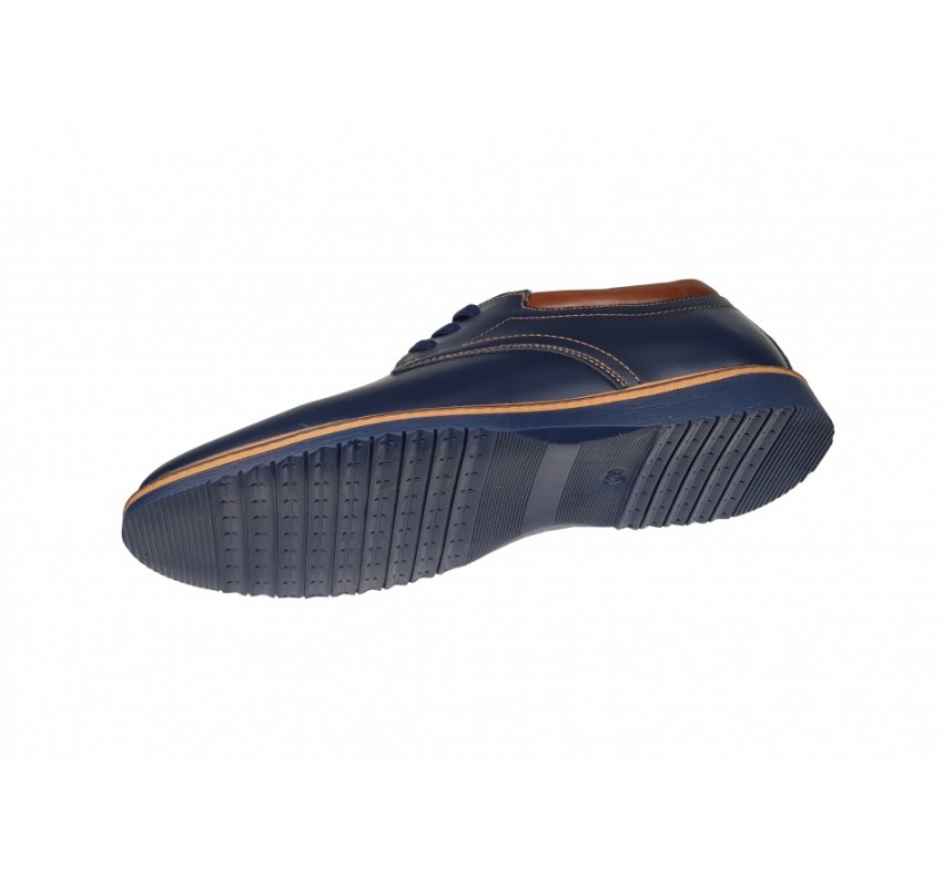 Pantofi barbati sport din piele naturala bleumarin 330BLM2