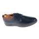 Pantofi barbati casual din piele naturala - Model bleumarin 330BLM