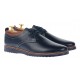 Pantofi barbati casual din piele naturala - Model bleumarin 330BLM