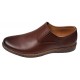 Pantofi barbati casual din piele naturala maro fara siret 330ELM