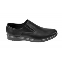 Pantofi barbati casual din piele naturala negru - 330ELN