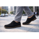 Pantofi barbati negri din piele naturala – stil casual elegant, comozi zilnic 336NVEL