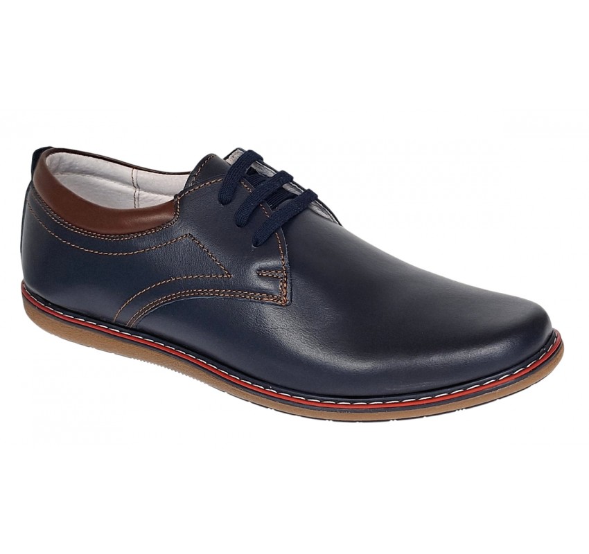Oferta Pantofi barbati din piele naturala bleumarin 338BLM Oferta Pantofi barbati din piele naturala bleumarin 338BLM
