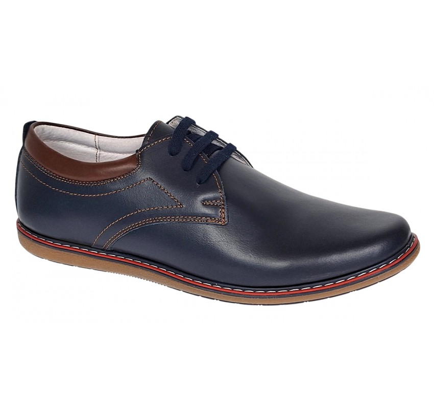 Oferta Pantofi barbati din piele naturala bleumarin 338BLM Oferta Pantofi barbati din piele naturala bleumarin 338BLM