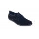 Pantofi barbati casual din piele naturala antilopa - Model Negru 338 VELN