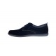 Pantofi barbati casual din piele naturala antilopa - Model Negru 338 VELN