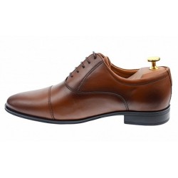 OFERTA MARIMEA  40  -  Pantofi barbati eleganti, cu siret, din piele naturala maro coniac - 347CONIAC  OFERTA MARIMEA  40  -  Pantofi barbati eleganti, cu siret, din piele naturala maro coniac - 347CONIAC