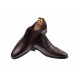 Pantofi barbati eleganti, cu siret, din piele naturala visinie - 347VIS