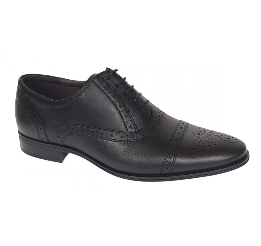 Pantofi barbati eleganti din piele naturala - Model Negru 359N