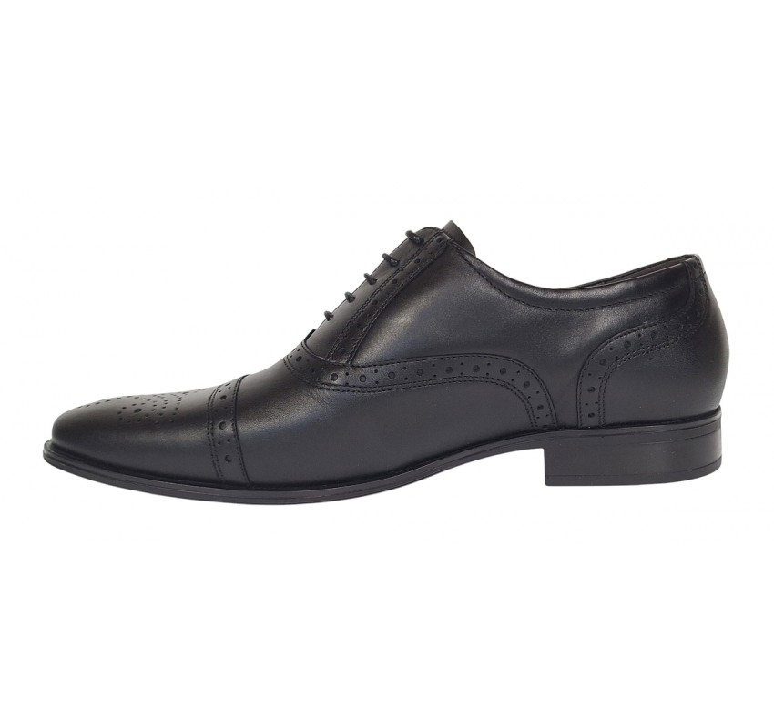 Pantofi barbati eleganti din piele naturala - Model Negru 359N