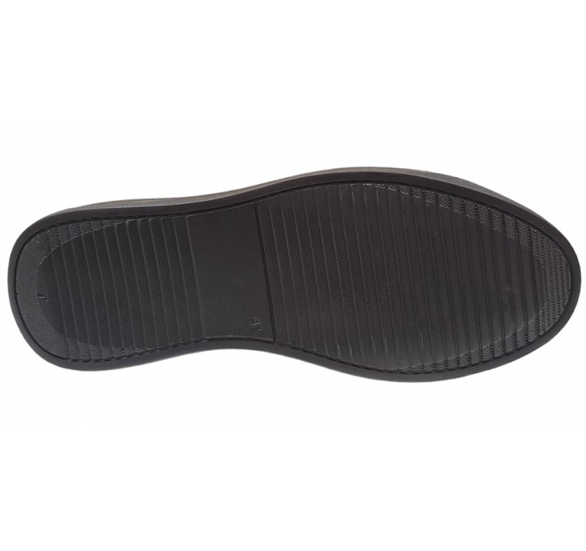 Pantofi barbati casual din piele naturala bleumarin 408SBL