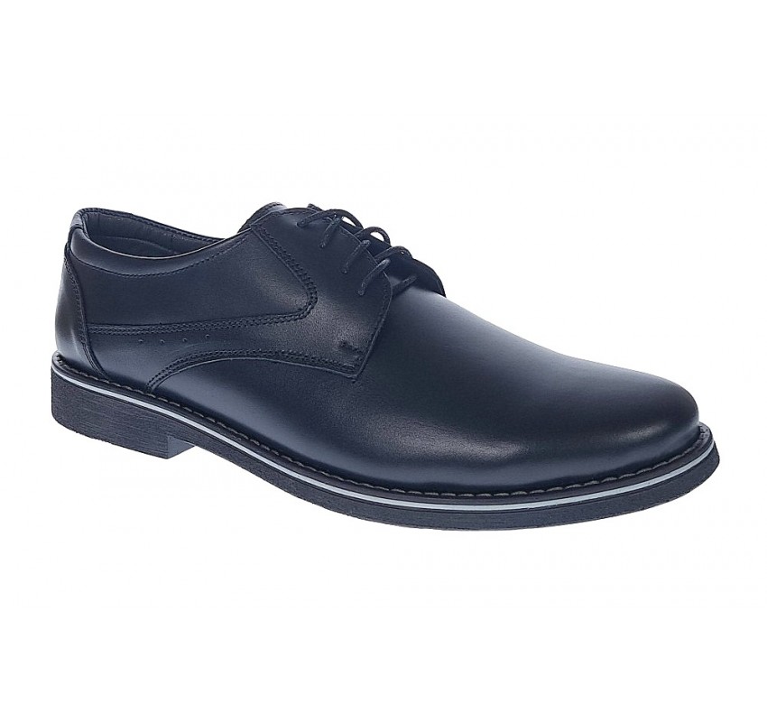 Pantofi barbati casual din piele naturala, Negru, 416SN Pantofi barbati casual din piele naturala, Negru, 416SN