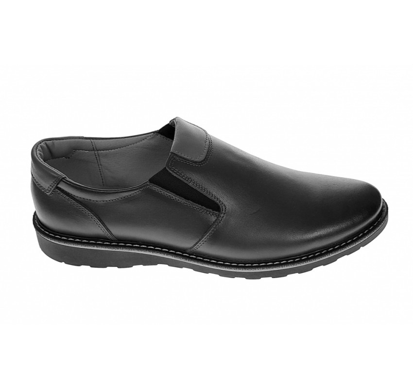Pantofi casual barbati din piele naturala - Model cu elastic 480ELN