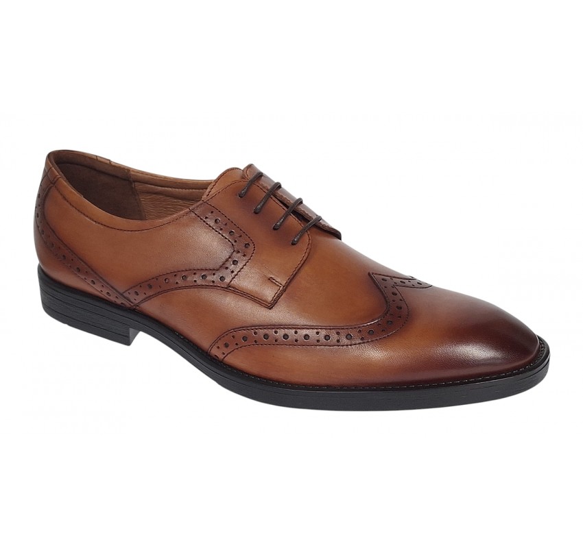 Pantofi barbati eleganti din piele naturala maro Lucas Shoes - 500CON