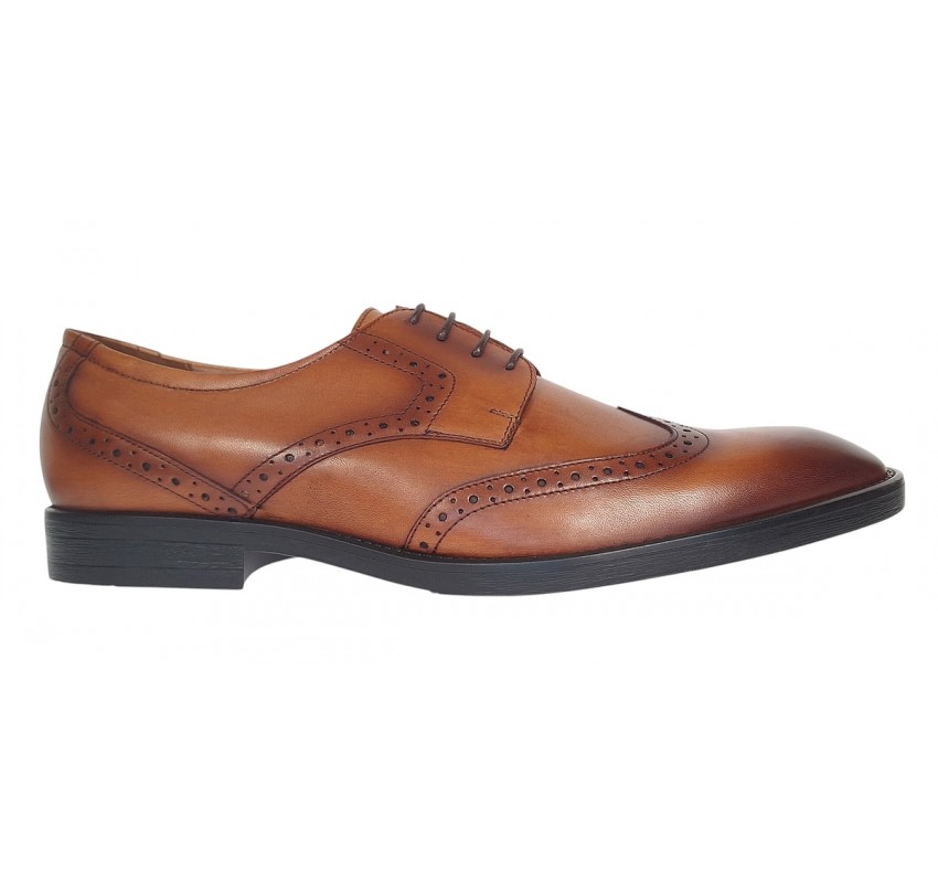Pantofi barbati eleganti din piele naturala maro Lucas Shoes - 500CON