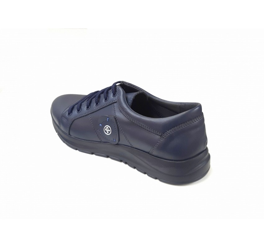 Pantofi barbati sport din piele naturala, Bleumarin - CIUCALETI SHOES - 501ABS