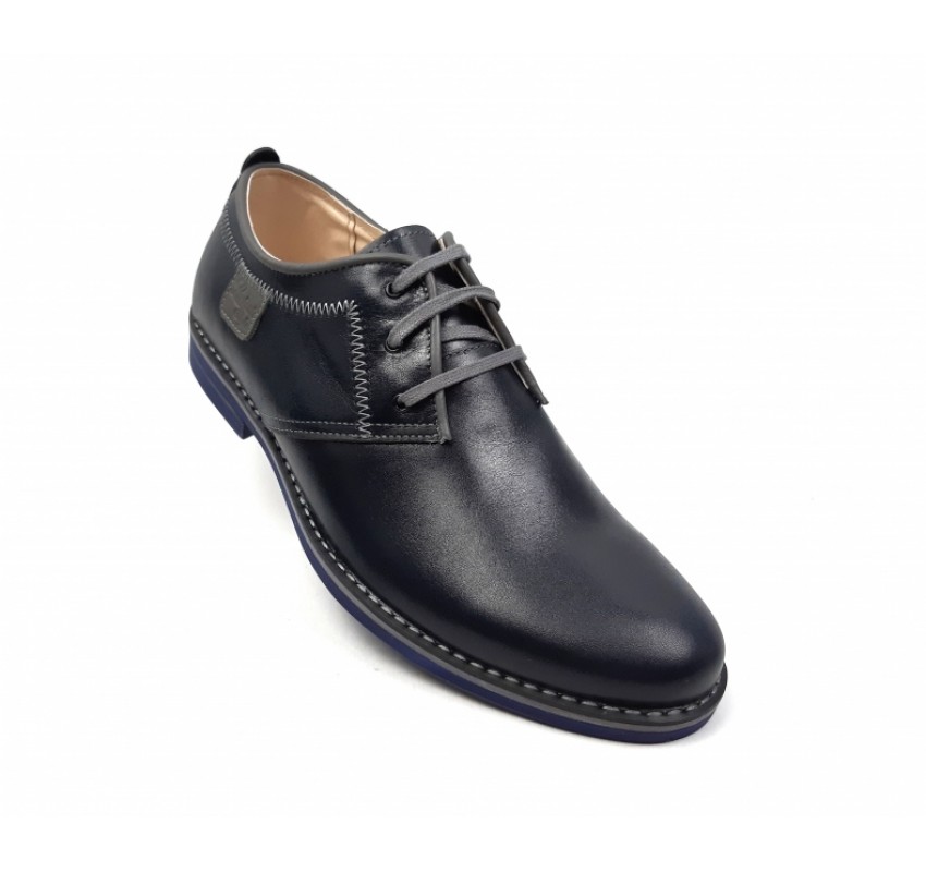 Pantofi barbati, casual din piele naturala bleumarin inchis - 501BOXGBL Pantofi barbati, casual din piele naturala bleumarin inchis - 501BOXGBL