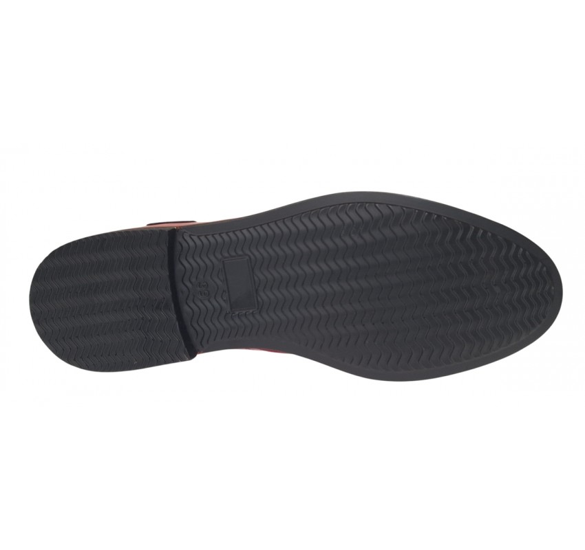 Pantofi barbati casual din piele naturala - Rosu 501RN Marimea 39 Pantofi barbati casual din piele naturala - Rosu 501RN Marimea 39