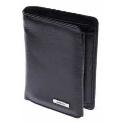 Portofel barbati ALPIN POLO, din piele naturala, negru, 9 x 13 cm, 506N Portofel barbati ALPIN POLO, din piele naturala, negru, 9 x 13 cm, 506N
