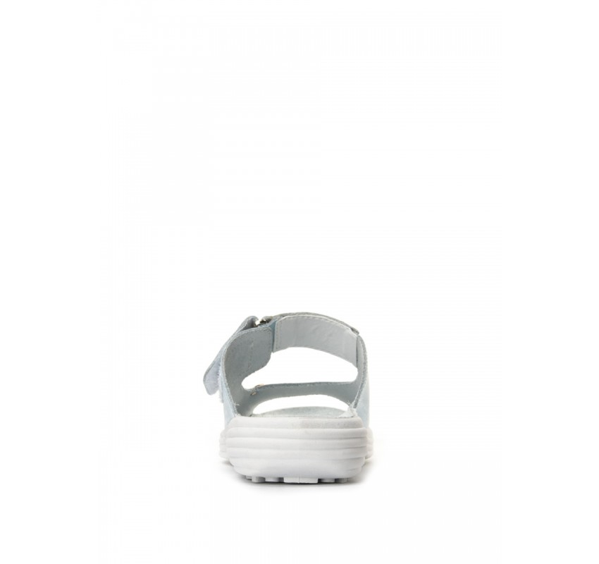 Papuci deschiși din piele “Tellus” 54-09 Albastru deschis - 41