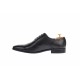 Pantofi barbati, eleganti din piele naturala neagra  cu siret - 585N