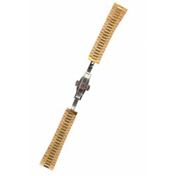 Curea de ceas din metal, 22 mm x 18 cm, auriu
