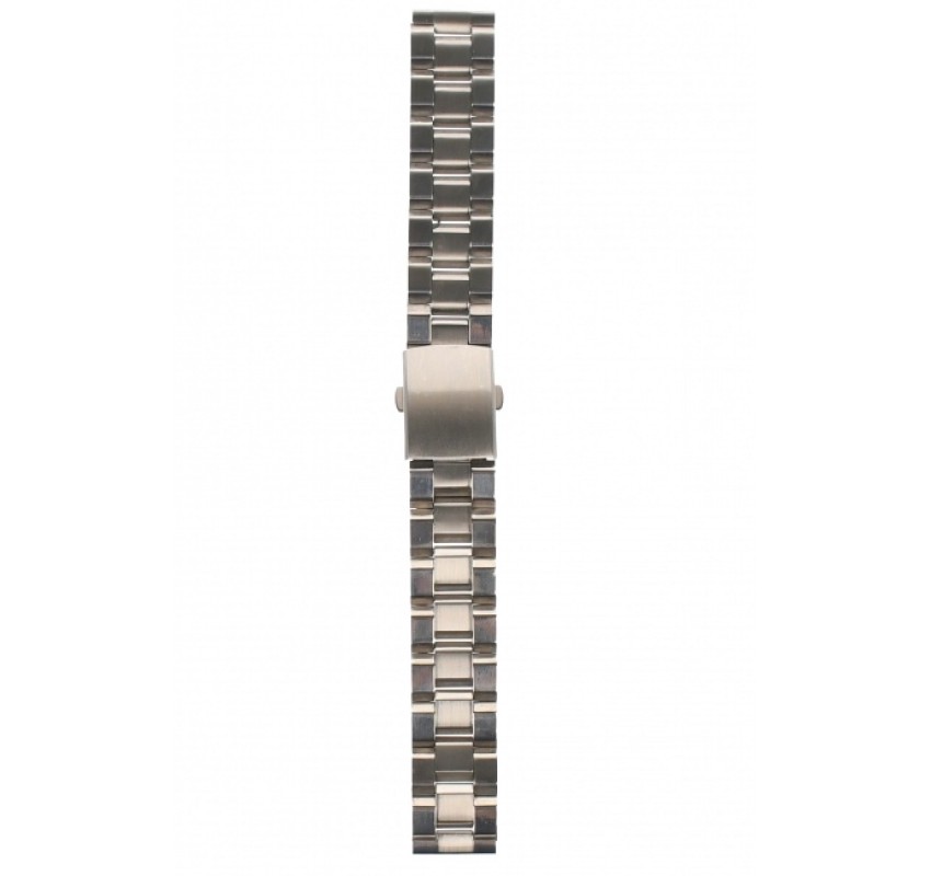 Curea de ceas din metal, 18 mm x 18 cm, argintiu