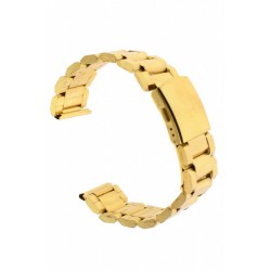 Curea de ceas din metal, 24 mm x 17 cm, auriu