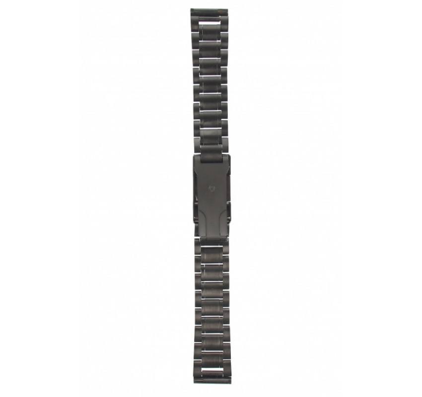Curea de ceas din metal, 14 mm x 17 cm, negru
