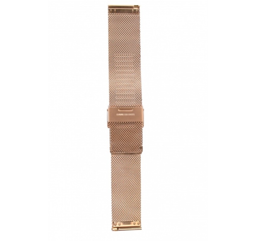 Curea de ceas din metal, 22 mm x 19 cm, bronz
