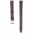 Curea de ceas din piele mata, 12 mm x 10 cm, maro inchis