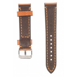 Curea de ceas din piele, 22 mm x 20 cm, maro