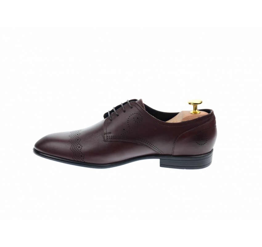 OFERTA MARIMEA 41 - Pantofi barbati eleganti, cu siret, din piele naturala visinie - L700VISINIU OFERTA MARIMEA 41 - Pantofi barbati eleganti, cu siret, din piele naturala visinie - L700VISINIU