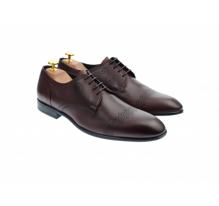 OFERTA MARIMEA 41 - Pantofi barbati eleganti, cu siret, din piele naturala visinie - L700VISINIU OFERTA MARIMEA 41 - Pantofi barbati eleganti, cu siret, din piele naturala visinie - L700VISINIU
