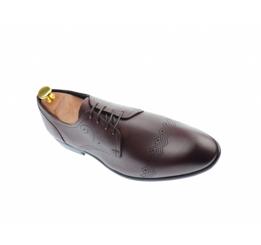 OFERTA MARIMEA 41 - Pantofi barbati eleganti, cu siret, din piele naturala visinie - L700VISINIU OFERTA MARIMEA 41 - Pantofi barbati eleganti, cu siret, din piele naturala visinie - L700VISINIU
