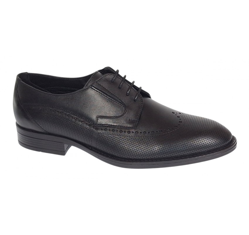 Pantofi barbati eleganti din piele naturala - Model Office Negru 708 Pantofi barbati eleganti din piele naturala - Model Office Negru 708