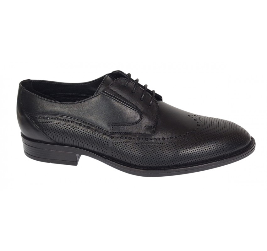 Pantofi barbati eleganti din piele naturala - Model Office Negru 708 Pantofi barbati eleganti din piele naturala - Model Office Negru 708
